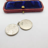 Sterling Silver St Christopher Charm Pendant Vintage c1970
