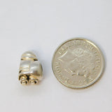 Sterling Silver Father Christmas Santa Charm Bead For Bracelet Vintage c2000