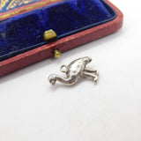 Sterling Silver Ostrich Bird Charm Pendant Vintage c1970