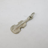 Sterling Silver Violin Musical Charm Pendant Vintage c1970