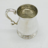 George II Sterling Silver Baluster Christening Mug Tankard Antique 1754 London