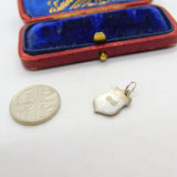 Sterling Silver and Enamel Fort Augustus Shield Charm Pendant Vintage c1970