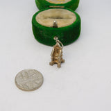 Sterling Silver Throne Charm Pendant Vintage c1970