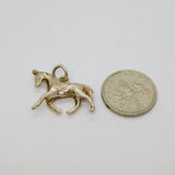 Sterling Silver Trotting Horse Charm Pendant Vintage c1970s