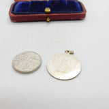 Sterling Silver St Christopher Charm Pendant Vintage c1970