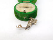 Sterling Silver Opening Church With Wedding Charm Pendant Vintage c1970