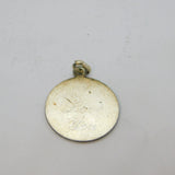 Sterling Silver St Christopher Engraved 'I Love You' Charm Pendant Vintage c1970