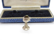 Sterling Silver Wine Goblet Charm Pendant Vintage c1970