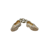 Sterling Silver Pair of Dutch Clogs Charm Pendant Vintage c1970
