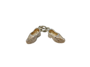 Sterling Silver Pair of Dutch Clogs Charm Pendant Vintage c1970