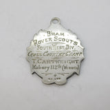 Sterling Silver Birmingham Rover Scouts Sporting Fob Medal Antique 1931