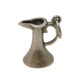 Sterling Silver Water Jug Ewer Charm Pendant Vintage c1970