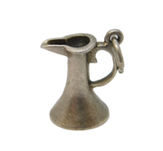 Sterling Silver Water Jug Ewer Charm Pendant Vintage c1970