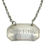 George III Sterling Silver Sherry Label Antique 1813 London Elizabeth Morley