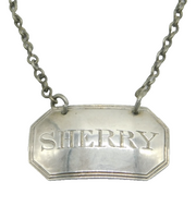George III Sterling Silver Sherry Label Antique 1813 London Elizabeth Morley