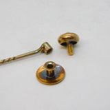 Victorian Boxed 15ct Gold & 0.2ct Diamond Interchangeable Stud & Pin Set Antique