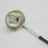 George III Sterling Silver Long Handled Coin Set Toddy Ladle Antique c1790