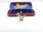 Sterling Silver Hookah Pipe Charm Pendant Vintage c1970