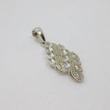 Sterling Silver 12 Stone White Sapphire Dress Charm Pendant Vintage c1970