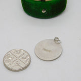 Sterling Silver St Christopher Travel Charm Pendant Vintage c1970