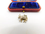 Sterling Silver Donkey Charm Pendant Vintage c1970
