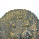 King George III & Queen Charlotte Copper Coronation Medal Antique 1761