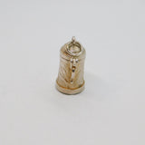 Sterling Silver Bavarian Style Scene Beer Stein Charm Pendant Vintage c1970s