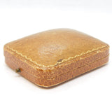 New Zealand Victorian Tooled Leather Jewellery Earrings Box Antique c1880