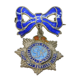 Sterling Silver Enamel Royal Army Service Corps Sweetheart Brooch Antique