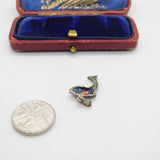 Sterling Silver Leaping Dolphin Charm Pendant Vintage c1970