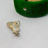 Sterling Silver Fish Charm Pendant Vintage c1970
