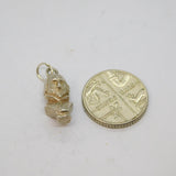 Sterling Silver William Shakespeare Bust Charm Pendant Vintage c1970