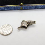 Sterling Silver Old Boot Charm Pendant Vintage c1970