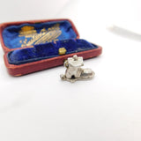 Sterling Silver Mother Hubbard Boot Charm Pendant Vintage c1970