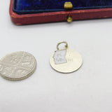 Sterling Silver St Christopher Travel Charm Pendant Vintage c1970