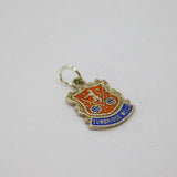 Sterling Silver Tunbridge Wells Enamel Shield Charm Pendant Vintage c1970s