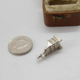 Sterling Silver Anointing Throne Charm Pendant Vintage c1970