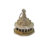 Sterling Silver 'Dunster Yarn Market' Souvenir Charm Antique c1930s