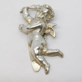 KEIM Ltd Sterling Silver Cherub Form Brooch Clip Vintage c1970 London