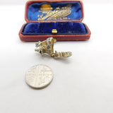 Sterling Silver Mother Hubbard Boot Charm Pendant Vintage c1970