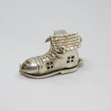 Sterling Silver "Old Woman That Lived In A Shoe" Charm Pendant Vintage c1970