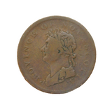 19th Century Province of Nova Scotia Half Penny Token Antique 1827 Fair