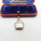Sterling Silver Home with Heart Charm Pendant Vintage c1970