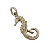 Sterling Silver Seahorse Charm Pendant Vintage