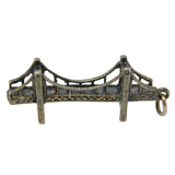 Sterling Silver Suspension Bridge Charm Pendant Vintage c1970s