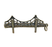 Sterling Silver Suspension Bridge Charm Pendant Vintage c1970s