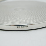 Set of Four Sterling Silver Engine Turned Drinks Coasters Vintage 1997