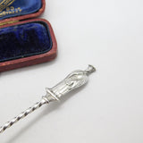 Victorian Sterling Silver Chorister Singing Terminal Teaspoon 1898 Birmingham