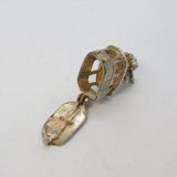 Sterling Silver Skis in the Gondola Charm Pendant Vintage c1970s