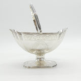 George III Sterling Silver Dog Crest Sweet-Treat Basket Antique 1793 London